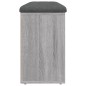 vidaXL Banco zapatero madera de ingeniería gris Sonoma 102x32x50 cm vidaXL Banco zapatero madera de ingeniería gris Sonoma 102x32x50 cm