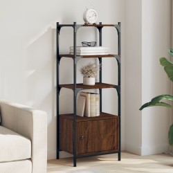 vidaXL Librería 3 estantes madera ingeniería marrón 41x30x109,5 cm