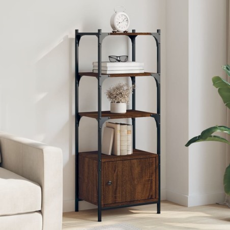 vidaXL Librería 3 estantes madera ingeniería marrón 41x30x109,5 cm