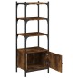 vidaXL Librería 3 estantes madera ingeniería roble humo 41x30x109,5 cm vidaXL Librería 3 estantes madera ingeniería roble humo 41x30x109,5 cm