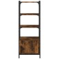 vidaXL Librería 3 estantes madera ingeniería roble humo 41x30x109,5 cm vidaXL Librería 3 estantes madera ingeniería roble humo 41x30x109,5 cm
