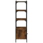 vidaXL Librería 3 estantes madera ingeniería roble humo 41x30x109,5 cm vidaXL Librería 3 estantes madera ingeniería roble humo 41x30x109,5 cm