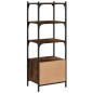 vidaXL Librería 3 estantes madera ingeniería roble humo 41x30x109,5 cm vidaXL Librería 3 estantes madera ingeniería roble humo 41x30x109,5 cm