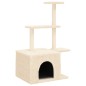 vidaXL Rascador para gatos con postes de sisal color crema 110 cm vidaXL Rascador para gatos con postes de sisal color crema 110 cm