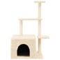 vidaXL Rascador para gatos con postes de sisal color crema 110 cm vidaXL Rascador para gatos con postes de sisal color crema 110 cm