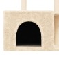 vidaXL Rascador para gatos con postes de sisal color crema 110 cm vidaXL Rascador para gatos con postes de sisal color crema 110 cm