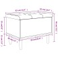 vidaXL Banco con almacenaje madera de ingeniería blanco 62x42x46 cm vidaXL Banco con almacenaje madera de ingeniería blanco 62x42x46 cm