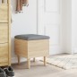 vidaXL Banco con almacenaje madera ingeniería roble Sonoma 42x42x46 cm vidaXL Banco con almacenaje madera ingeniería roble Sonoma 42x42x46 cm