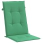 vidaXL Cojín silla de jardín respaldo alto 4 uds tela verde 120x50x3cm vidaXL Cojín silla de jardín respaldo alto 4 uds tela verde 120x50x3cm