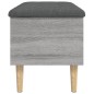 vidaXL Banco con almacenaje madera ingeniería gris Sonoma 82x42x46 cm vidaXL Banco con almacenaje madera ingeniería gris Sonoma 82x42x46 cm