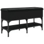 vidaXL Banco zapatero madera de ingeniería negro 82x32x45 cm vidaXL Banco zapatero madera de ingeniería negro 82x32x45 cm
