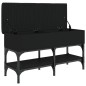 vidaXL Banco zapatero madera de ingeniería negro 82x32x45 cm vidaXL Banco zapatero madera de ingeniería negro 82x32x45 cm