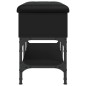 vidaXL Banco zapatero madera de ingeniería negro 82x32x45 cm vidaXL Banco zapatero madera de ingeniería negro 82x32x45 cm