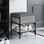 vidaXL Banco zapatero madera de ingeniería gris Sonoma 42x42x45 cm vidaXL Banco zapatero madera de ingeniería gris Sonoma 42x42x45 cm