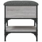 vidaXL Banco zapatero madera de ingeniería gris Sonoma 42x42x45 cm vidaXL Banco zapatero madera de ingeniería gris Sonoma 42x42x45 cm