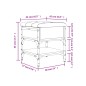vidaXL Banco zapatero madera de ingeniería gris Sonoma 42x42x45 cm vidaXL Banco zapatero madera de ingeniería gris Sonoma 42x42x45 cm