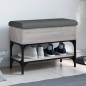 vidaXL Banco zapatero madera de ingeniería gris Sonoma 62x32x45 cm vidaXL Banco zapatero madera de ingeniería gris Sonoma 62x32x45 cm
