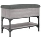 vidaXL Banco zapatero madera de ingeniería gris Sonoma 62x32x45 cm vidaXL Banco zapatero madera de ingeniería gris Sonoma 62x32x45 cm