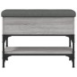 vidaXL Banco zapatero madera de ingeniería gris Sonoma 62x32x45 cm vidaXL Banco zapatero madera de ingeniería gris Sonoma 62x32x45 cm