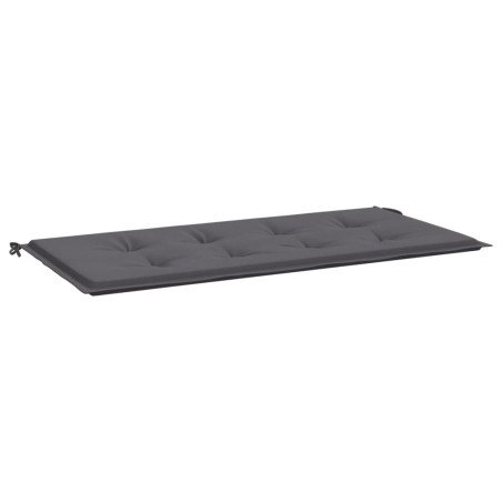 vidaXL Cojín de banco de jardín tela Oxford gris antracita 120x50x3 cm