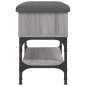 vidaXL Banco zapatero madera de ingeniería gris Sonoma 62x32x45 cm vidaXL Banco zapatero madera de ingeniería gris Sonoma 62x32x45 cm