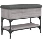 vidaXL Banco zapatero madera de ingeniería gris Sonoma 62x32x45 cm vidaXL Banco zapatero madera de ingeniería gris Sonoma 62x32x45 cm