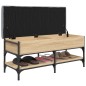 vidaXL Banco zapatero madera de ingeniería roble Sonoma 102x42x45 cm vidaXL Banco zapatero madera de ingeniería roble Sonoma 102x42x45 cm