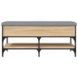 vidaXL Banco zapatero madera de ingeniería roble Sonoma 102x42x45 cm vidaXL Banco zapatero madera de ingeniería roble Sonoma 102x42x45 cm