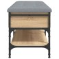 vidaXL Banco zapatero madera de ingeniería roble Sonoma 102x42x45 cm vidaXL Banco zapatero madera de ingeniería roble Sonoma 102x42x45 cm