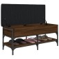 vidaXL Banco zapatero madera de ingeniería marrón roble 102x42x45 cm vidaXL Banco zapatero madera de ingeniería marrón roble 102x42x45 cm