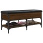 vidaXL Banco zapatero madera de ingeniería marrón roble 102x42x45 cm vidaXL Banco zapatero madera de ingeniería marrón roble 102x42x45 cm