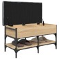 vidaXL Banco zapatero madera de ingeniería roble Sonoma 82x42x45 cm vidaXL Banco zapatero madera de ingeniería roble Sonoma 82x42x45 cm
