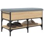 vidaXL Banco zapatero madera de ingeniería roble Sonoma 82x42x45 cm vidaXL Banco zapatero madera de ingeniería roble Sonoma 82x42x45 cm
