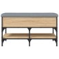 vidaXL Banco zapatero madera de ingeniería roble Sonoma 82x42x45 cm vidaXL Banco zapatero madera de ingeniería roble Sonoma 82x42x45 cm