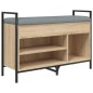 vidaXL Banco zapatero madera de ingeniería roble Sonoma 85,5x32x57,5cm vidaXL Banco zapatero madera de ingeniería roble Sonoma 85,5x32x57,5cm