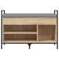 vidaXL Banco zapatero madera de ingeniería roble Sonoma 85,5x32x57,5cm vidaXL Banco zapatero madera de ingeniería roble Sonoma 85,5x32x57,5cm