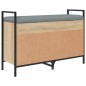 vidaXL Banco zapatero madera de ingeniería roble Sonoma 85,5x32x57,5cm vidaXL Banco zapatero madera de ingeniería roble Sonoma 85,5x32x57,5cm