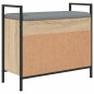 vidaXL Banco zapatero madera de ingeniería roble Sonoma 65,5x32x57,5cm vidaXL Banco zapatero madera de ingeniería roble Sonoma 65,5x32x57,5cm