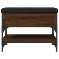 vidaXL Banco zapatero madera de ingeniería marrón roble 62x42x45 cm vidaXL Banco zapatero madera de ingeniería marrón roble 62x42x45 cm