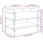 vidaXL Banco zapatero madera de ingeniería marrón roble 62x42x45 cm vidaXL Banco zapatero madera de ingeniería marrón roble 62x42x45 cm