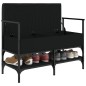 vidaXL Banco zapatero madera de ingeniería negro 85,5x42x57,5 cm vidaXL Banco zapatero madera de ingeniería negro 85,5x42x57,5 cm