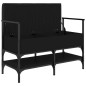 vidaXL Banco zapatero madera de ingeniería negro 85,5x42x57,5 cm vidaXL Banco zapatero madera de ingeniería negro 85,5x42x57,5 cm