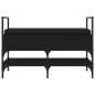 vidaXL Banco zapatero madera de ingeniería negro 85,5x42x57,5 cm vidaXL Banco zapatero madera de ingeniería negro 85,5x42x57,5 cm