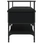 vidaXL Banco zapatero madera de ingeniería negro 85,5x42x57,5 cm vidaXL Banco zapatero madera de ingeniería negro 85,5x42x57,5 cm