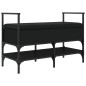 vidaXL Banco zapatero madera de ingeniería negro 85,5x42x57,5 cm vidaXL Banco zapatero madera de ingeniería negro 85,5x42x57,5 cm