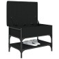 vidaXL Banco zapatero madera de ingeniería negro 62x42x45 cm vidaXL Banco zapatero madera de ingeniería negro 62x42x45 cm
