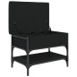 vidaXL Banco zapatero madera de ingeniería negro 62x42x45 cm vidaXL Banco zapatero madera de ingeniería negro 62x42x45 cm