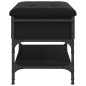 vidaXL Banco zapatero madera de ingeniería negro 62x42x45 cm vidaXL Banco zapatero madera de ingeniería negro 62x42x45 cm