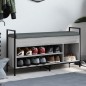 vidaXL Banco zapatero madera de ingeniería gris Sonoma 105,5x32x57,5cm vidaXL Banco zapatero madera de ingeniería gris Sonoma 105,5x32x57,5cm