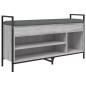 vidaXL Banco zapatero madera de ingeniería gris Sonoma 105,5x32x57,5cm vidaXL Banco zapatero madera de ingeniería gris Sonoma 105,5x32x57,5cm